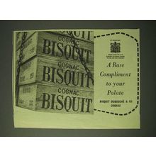 1955 Cognac Biscuit Ad - A rare compliment to your Palate