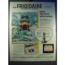 1958 Frigidaire Washing Machine Ad - Bathes Dirt Out