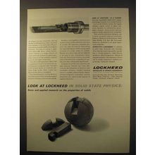 1963 Lockheed Missiles & Space Company Ad - Physics