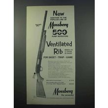 1965 Mossberg 500 Ventilated Rib Shotgun Ad