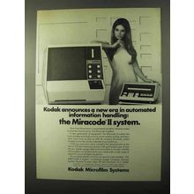 1971 Kodak Miracode II Microfilm System Ad - New Era