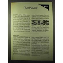 1971 Kodak Photomicrography Color Film SO-456 Ad