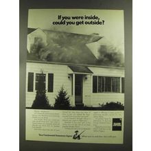 1972 Continental Insurance Ad - Could You Get Outside