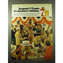 1972 Seagram's 7 Crown Whiskey Ad - It's America's