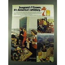 1972 Seagram's 7 Crown Whiskey Ad - America's Whiskey