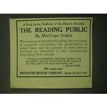 1918 Houghton Mifflin Company Ad - A book by the publishers of the Atlantic