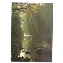 BETWS-Y-COED, THE FAIRY GLEN.. used postcard 1988 J Arthur Dixon PGD/82501 =