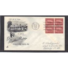 FDC Art Craft 1032 1 1/2c Mt. Vernon Blk/4 (Cachet-Penciled/A) CV39066