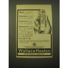 1965 Wallace Heaton Minox B Camera Ad - Spies like it