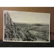 KINGS KNOT from STIRLING CASTLE, SCOTLAND used postcard by Valentine 1953 pm #