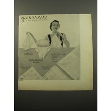 1950 Bronzini Handkerchiefs Advertisement - photo by John Rawlings - For Easter