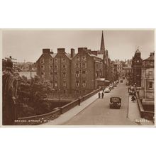 Station Hotel at Bridge Street Wick Scotland RPC Old Postcard