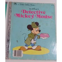 VINTAGE A LITTLE GOLDEN BOOK HARDBACK- Walt Disney Detective Mickey Mouse