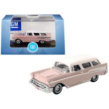 1957 Chevrolet Nomad Dusk Pearl Pink with Imperial Ivory Top 1/87 (HO) Scale ...