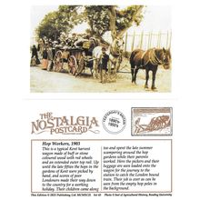 Postcard Hop Workers 1903 Edwardian Kent Horse Harvest Wagon Picker - Nostalgia