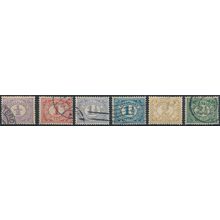 Numeral Definitive - Netherlands 1899/1913 - FH - MiNr 49/52 & 75/6 (A)