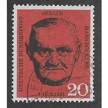 BERLIN -1961 20pf 'HANS BOECKLER' FINE USED (EBID63-185)