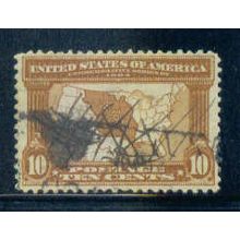 Used 327 10c Map of Louisiana Purchase Almost Very Fine C2739