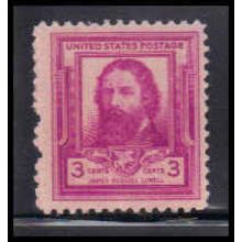 866 3c James Lowell Just Clears MNH KA2728