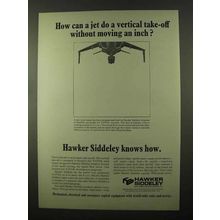 1966 Hawker Siddeley V/STOL Ad - Vertical Take-Off