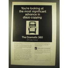 1966 GAF Ozamatic 360 Diazo Copier Ad - Most Significant Advance