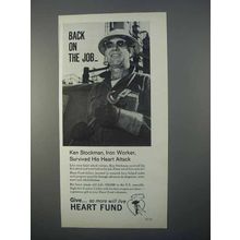 1966 Heart Fund Ad - Back on the Job