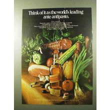 1972 Johnnie Walker Red Label Scotch Ad, Ante-Antipasto