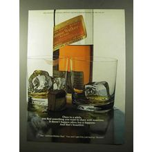 1972 Johnnie Walker Red Label Scotch Ad - Once