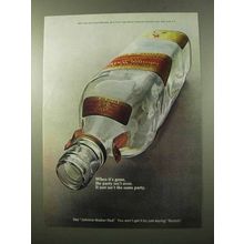 1972 Johnnie Walker Red Label Scotch Ad - When Gone