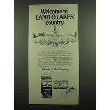 1974 Land O Lakes Milk, Butter and Cheese Ad