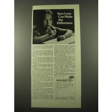 1975 Christian Children's Fund Ad - Your Love