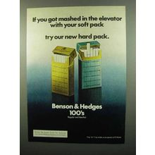 1975 Benson & Hedges Cigarettes Ad - Got Mashed