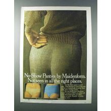 1981 Maidenform No-Show Panty Ad - Not Seen in Places