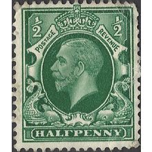 GB, King George V definitive, green 1935, ½d, #3