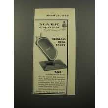 1950 Mark Cross Eyeglass Desk Caddy Advertisement