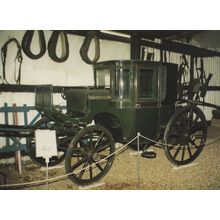 1839 Victorian Brougham Stage Isle Of Wight Coach Carriage Postcard