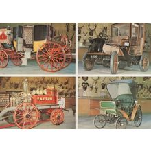 1906 Electric Brougham Tatton Fire Engine Cheshire Transport Postcard