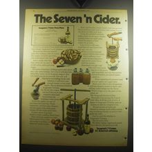 1974 Seagram's 7 Crown Whiskey Ad - The Seven 'n Cider