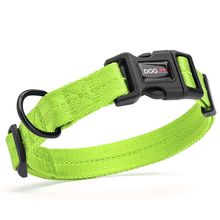 Nylon Collar W1" L16"-24" Lime Green