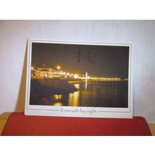 SEAFRONT BY NIGHT, EXMOUTH, DEVON used postcard by Judges 2007 pm =
