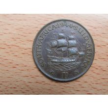 South Africa 1944 1d Penny Coin