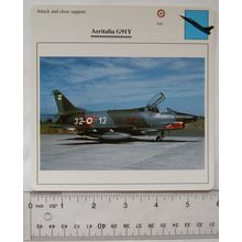 Aeritalia G91Y - Italy - Attack & Close Support - Collectors Club Card