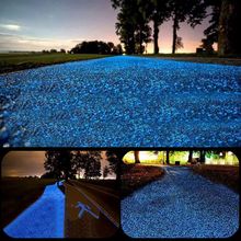 9.7Lbs 2000Pcs Glow in the Dark Stones Garden Pebbles Rocks Indoor Outdoor Decor