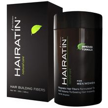 HAIRATIN Building Fibers for Thinning Hair, Light Brown, 28G - Achieve Fuller, N