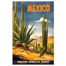 Mexico vintage travel 43- upscaled Poster Canvas Movie Film Print A0 A1 A2 A3 A4