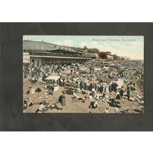 Postcard Kent Ramsgate Beach and Pavilion 1913