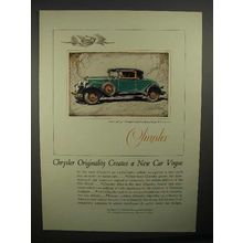 1928 Chrysler 75 2-passenger Coupe Car Ad