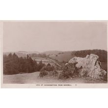 Hangingstone From Windmill Real Photo Postcard