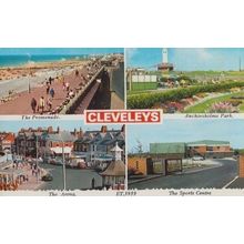 Clevelys Village Sports Centre Arena Anchorsholme Park Lancashire Postcard