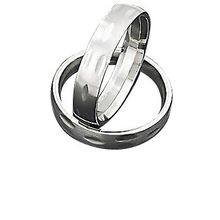 Men's 316L Stainless Steel Engraved Rounded 5 mm Band Ring